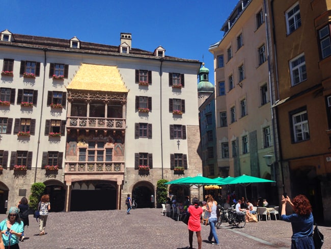 Il Goldenes Dachl (Tettuccio d'oro), il monumento simbolo simbolo della città