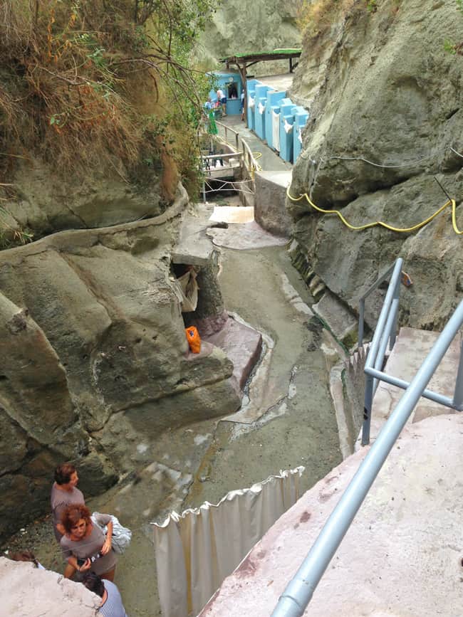 Il canyon che porta alle Terme di Cavascura