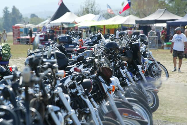 Le Harley sono ben accolte all'Hills Race