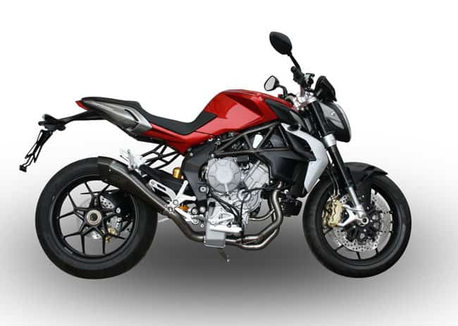 MV AGUSTA F3 BRUTALE 800- SCARICO EXAN X-BLACK EVO Inox nero (Me-Re)