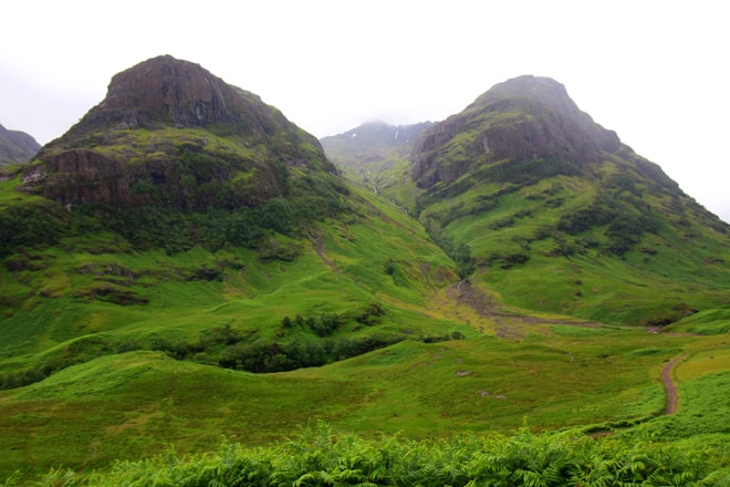 Scozia in moto. il gruppo delle Three Systers a Glen Coe