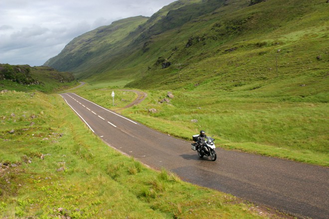 Scozia in moto, interno del selvaggio nord ovest