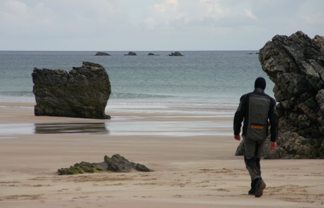 Scozia in moto, spiaggia di Durness