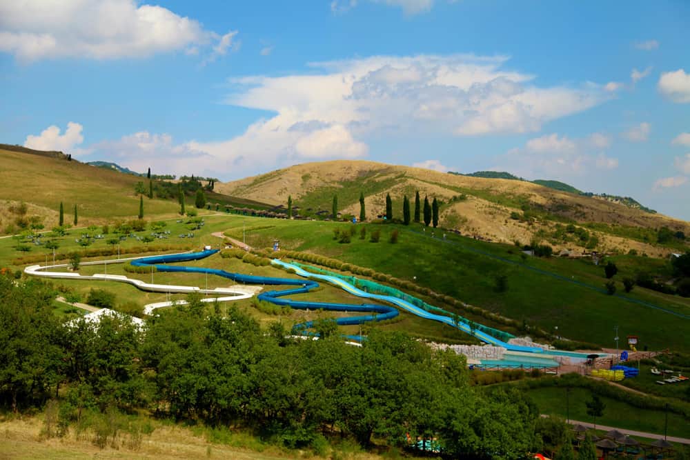 Gli scivoli dell'acquapark