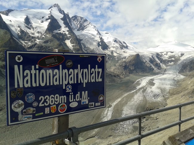 20 Nationalparkplatz e veduta ghiacciao Pasterze