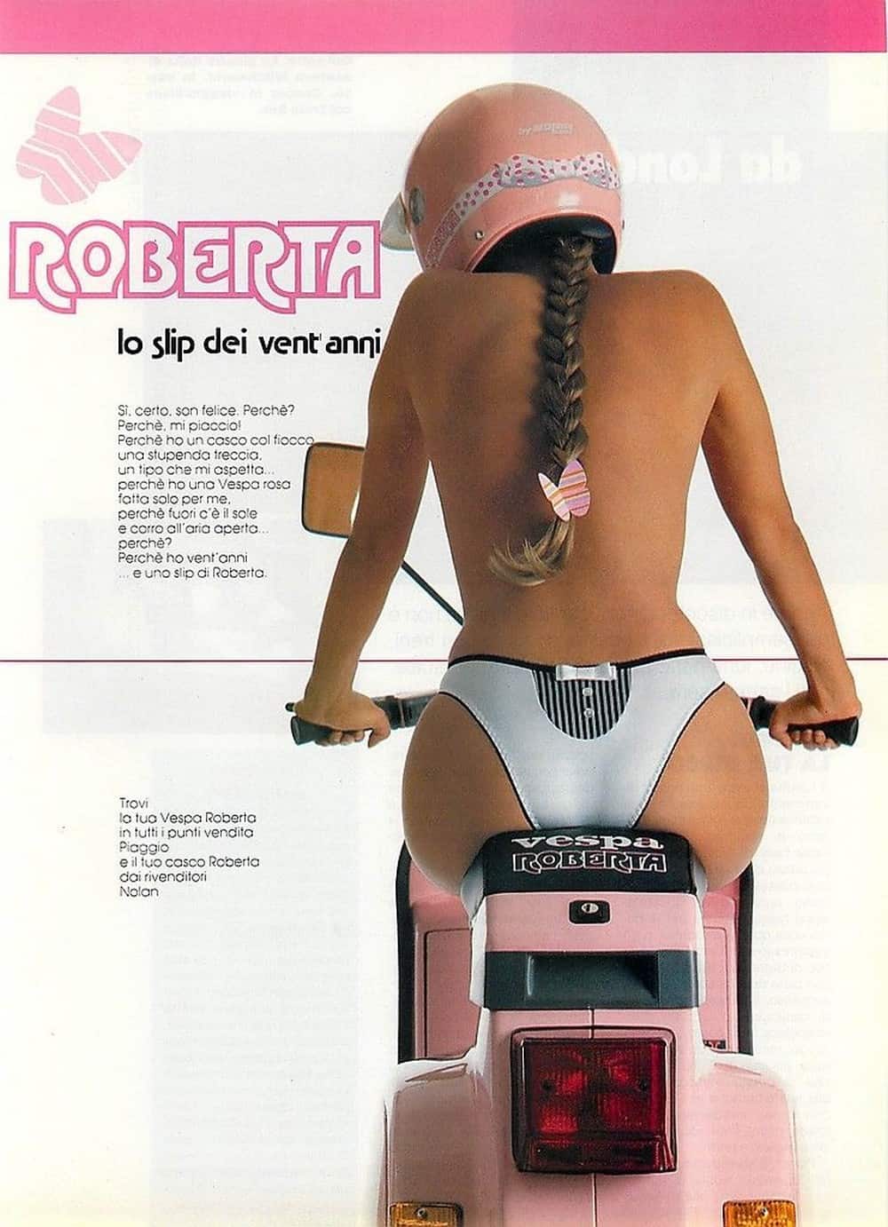 Pubblicità anni 90 Slip Roberta