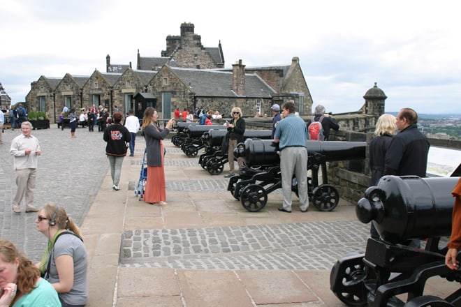 Scozia in moto, interno dell'Edimburgh Castle