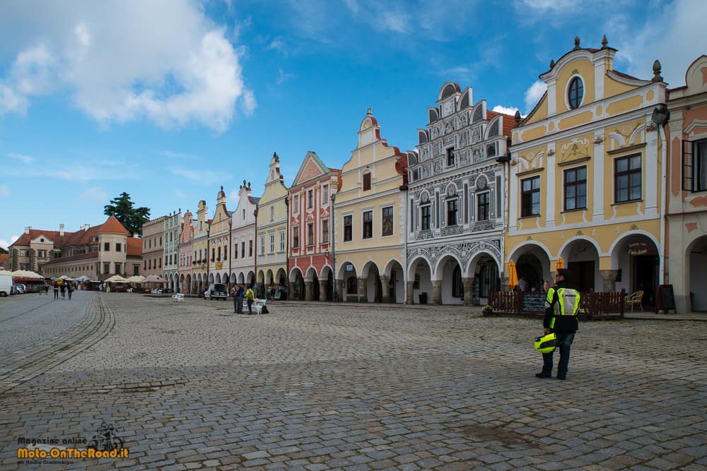 Piazza centrale di Telč - regione di Vysočina