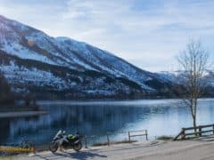 In viaggio Lago di Scanno Ducati Multistrada 950