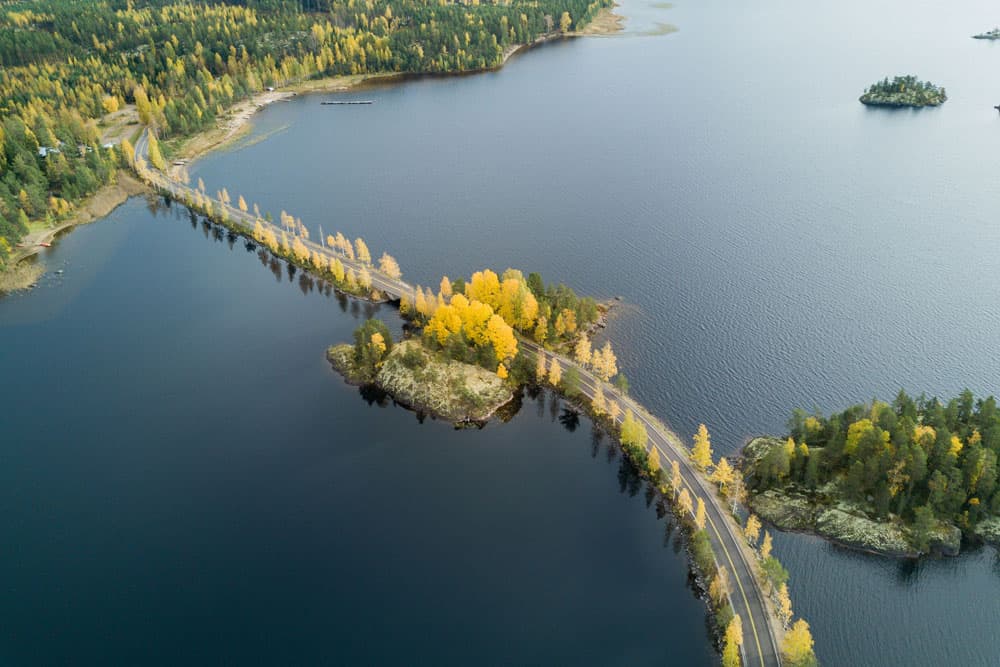 Il Lago Saimaa d'autunno