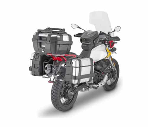 Per viaggiare comodi e attrezzati con “l'aquila da fuoristrada” Givi ha realizzato una serie di Accessori per Moto Guzzi V85 TT